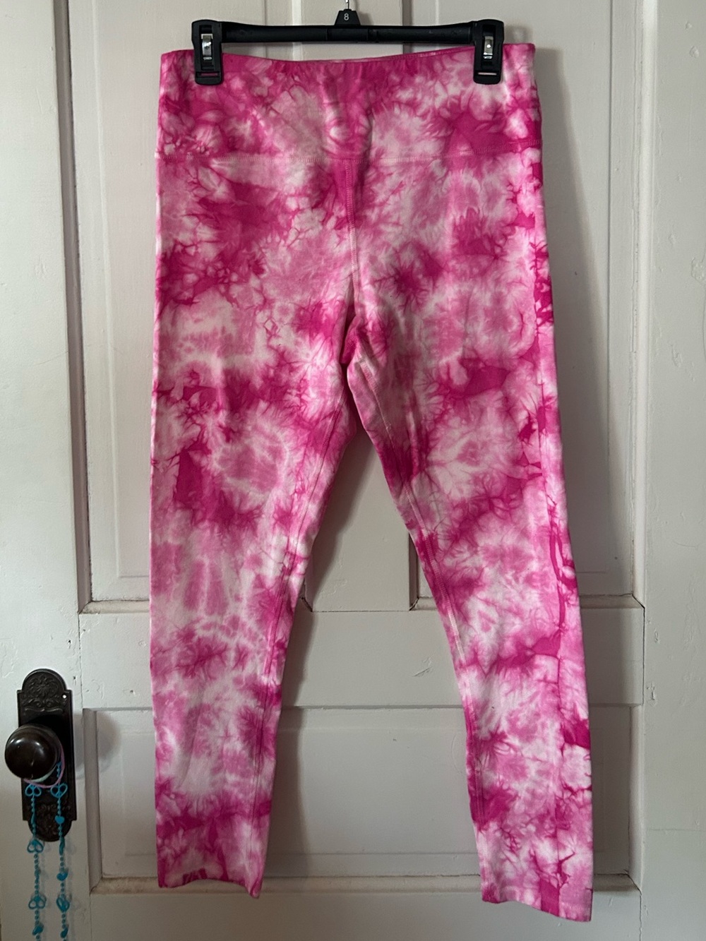 Pink Tie-Dye Leggings